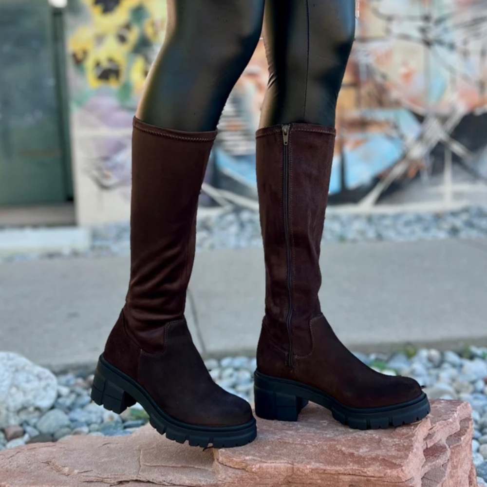 Bos. & Co. Brenna Waterproof Knee High Boot in Brown